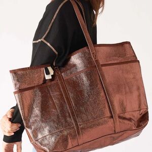 NWT Mersea Ka Plage Metallic Tote in bronze